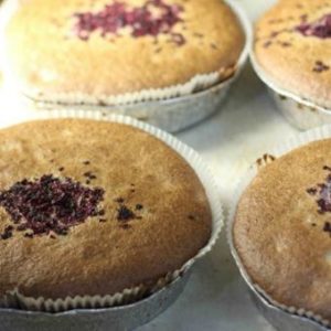Raspberry Pear Round Cake