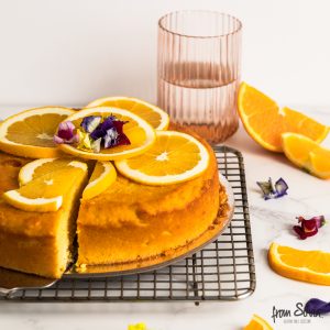 Orange Almond Round Cake