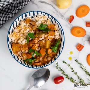 Spicy Chunky Vegetable Tagine (with chickpeas)